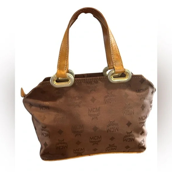 MCM Brown Satchel Bag - Picture 2 of 10
